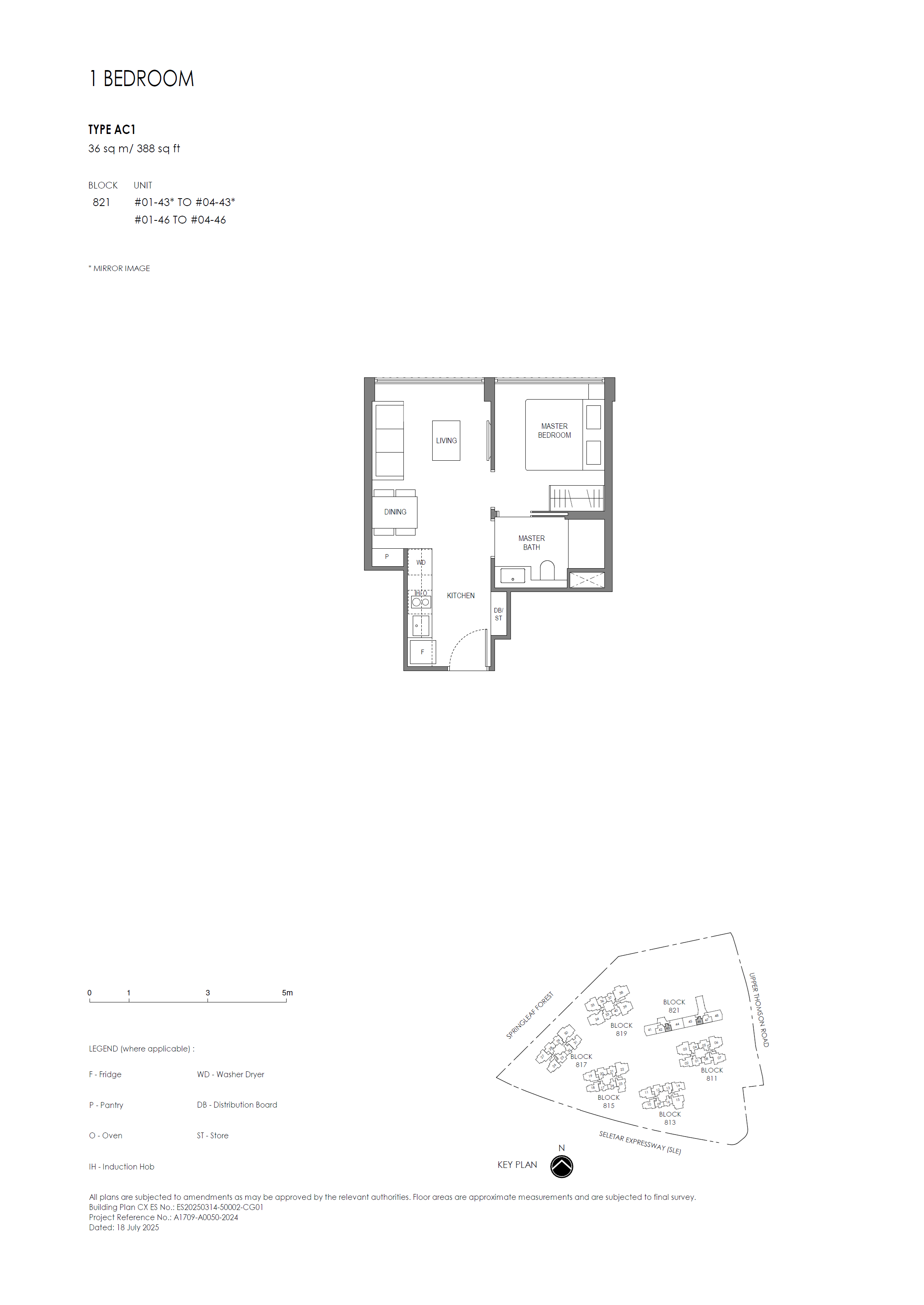 Springleaf Residence 1 Bedroom Floor Plan 1